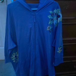 Avenue Floral lightweight hoodie